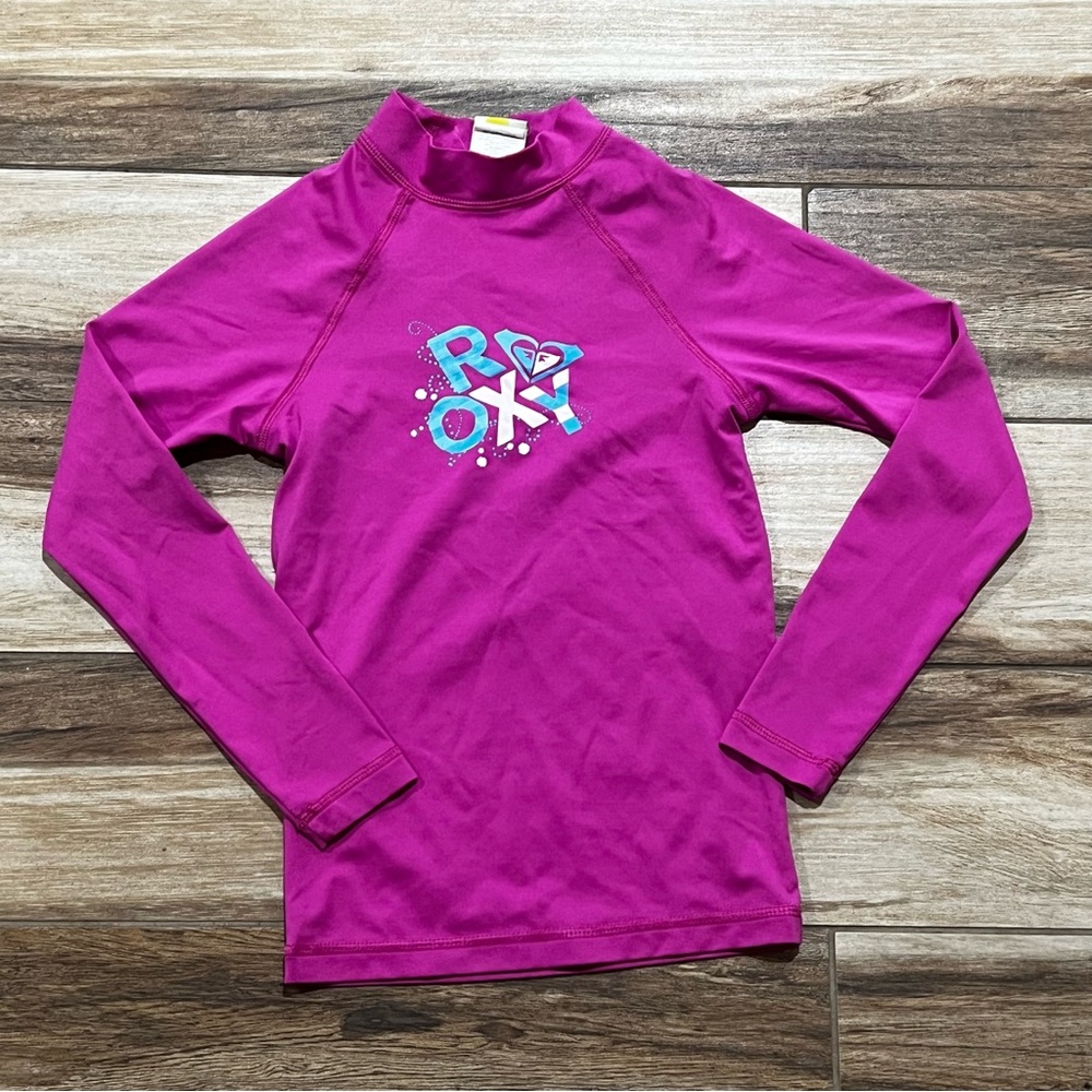 Roxy girls pink rashguard size xl